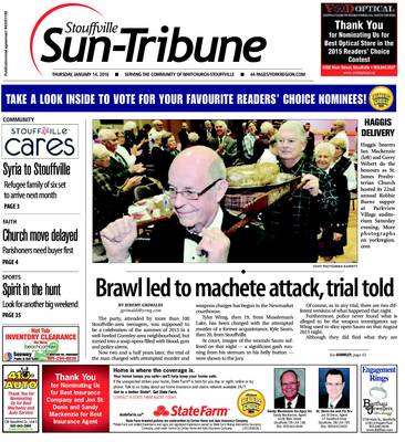 Stouffville Sun-Tribune (Stouffville, ON), 14 Jan 2016