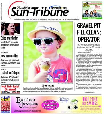 Stouffville Sun-Tribune (Stouffville, ON), 1 Sep 2016