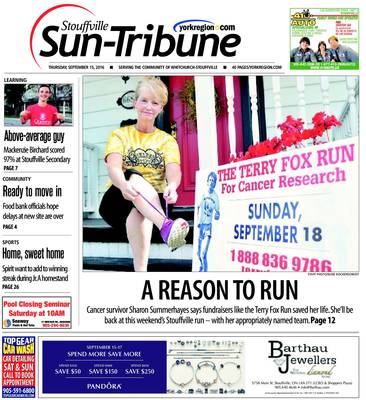 Stouffville Sun-Tribune (Stouffville, ON), 15 Sep 2016