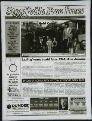 Stouffville Free Press (Stouffville Ontario: Stouffville Free Press Inc.), 1 Jun 2006