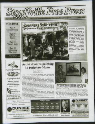 Stouffville Free Press (Stouffville Ontario: Stouffville Free Press Inc.), 1 Aug 2006