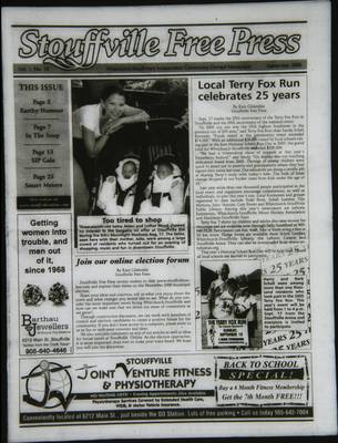 Stouffville Free Press (Stouffville Ontario: Stouffville Free Press Inc.), 1 Sep 2006