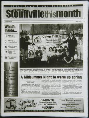 Whitchurch-Stouffville This Month (Stouffville Ontario: Star Marketing (1460912 Ontario Inc), 2001), 1 Apr 2004