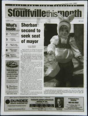 Whitchurch-Stouffville This Month (Stouffville Ontario: Star Marketing (1460912 Ontario Inc), 2001), 1 May 2003