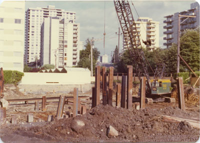 Construction, foot of 18th Street