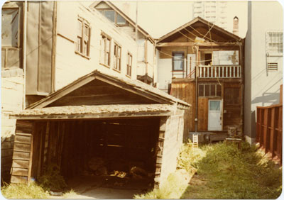 Back of buildings