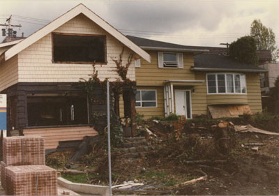 Two Houses Under Demolition