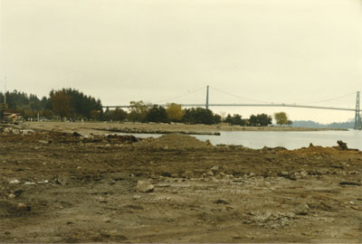 Vacant site at the foot of 14th Street near Bus Depot building