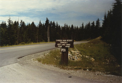 Sign to Cypress Park