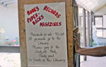 WVML Book Sale Sign