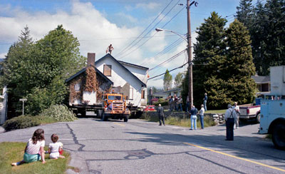 House Being Moved on a Truck