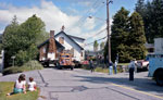 House Being Moved on a Truck