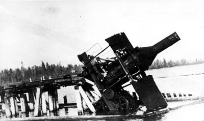 Runaway of McNair logging engine