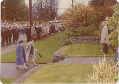 Wreath Laying, Second World War Plinths