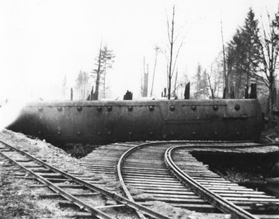 Derailed Pacific Great Eastern Train