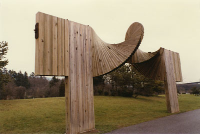 &quot;Standing Wave&quot; Wood Sculpture