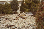 Parking Lot at 1783 Marine Drive with Rubble