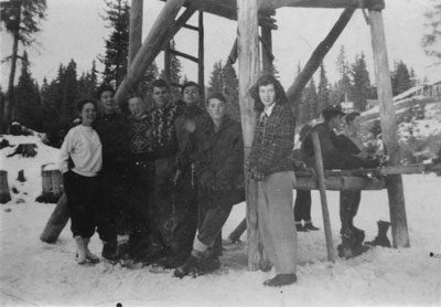 Ice Skaters on Hollyburn Mountain