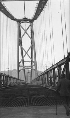 Lions Gate Bridge Under Construction