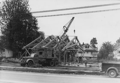 Construction of the West Vancouver Memorial Library