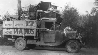 Robert James Blacks' Moving Company Truck