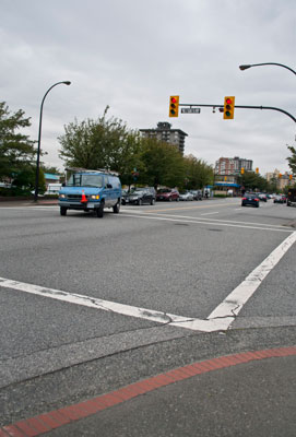 Intersection at Marine Drive & 16th Street