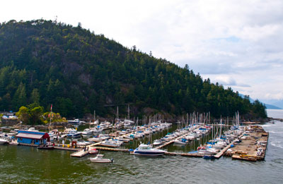 View of Sewell's Marina and Tyee Point from the Ferry