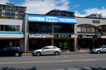 Tasos Family Restaurant, Donya Currency Exchange, and H&R Block