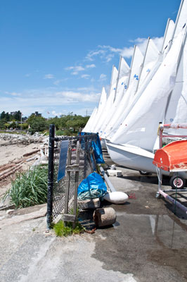 Sailboats at Hollyburn Sailing Club