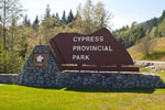 Cypress Provincial Park Sign