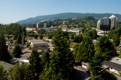 Park Royal & Residential Buildings from Lions Gate Bridge