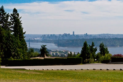 View of Lions Gate from Westhill Park