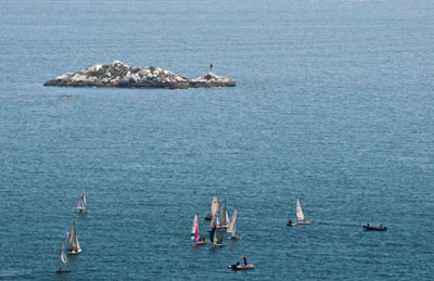 Sailboats & The Grebe Islets