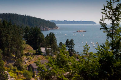 Eagle Island, Sailboats, The Grebe Islets, & Point Grey