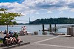 Summer Concert Spectators at Ambleside Pier