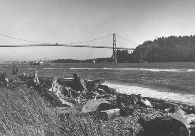 Lions Gate Bridge from Ambleside