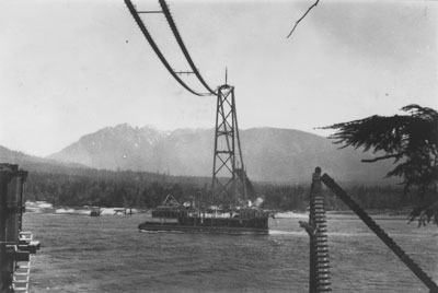 Construction of Lions Gate Bridge