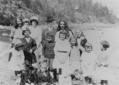 Group on the Beach at Eagle Harbour