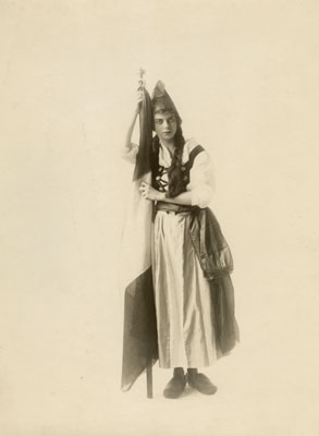 Portrait of Miss Little Dressed in Costume