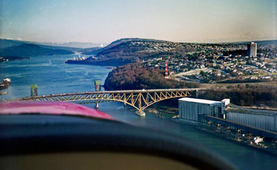 Aerial View of Iron Worker's Memorial Bridge