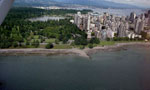 Aerial View of Downtown Vancouver, Lost Lagoon & English Bay