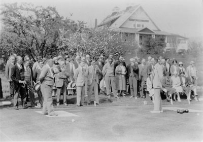 Lawn Bowling at Scout Hall