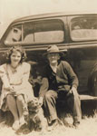 Dan Sewell seated with Edna Piper