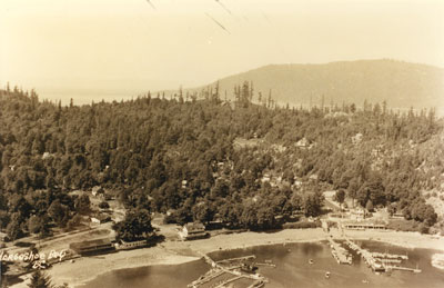 Aerial view of Horseshoe Bay in 1931