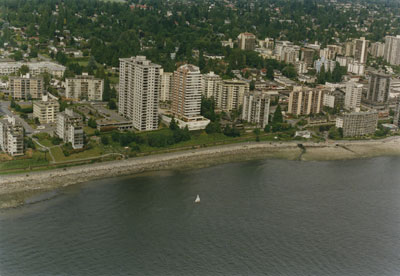 Aerial View of West Vancouver Shoreline