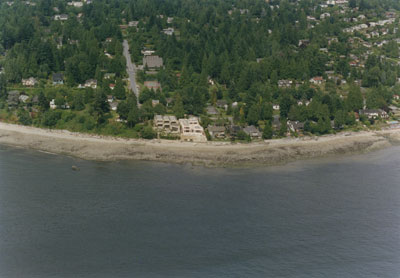 Aerial View of West Vancouver Shoreline