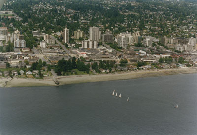 Aerial View of West Vancouver Shoreline