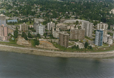 Aerial View of West Vancouver Shoreline