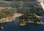 Aerial View of West Vancouver Shoreline (Eagle Island)