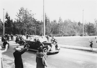 King George & Queen Elizabeth Motorcade